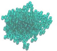 200 4mm Transparent Blue Zircon Round Glass Beads